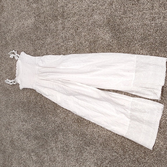 Jessica Simpson White Cotton Jumpsuit - Picture 1 of 5